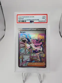 Pokemon Card Miriam 251/198 Scarlet & Violet Base Set Full Art Rare PSA 9 MINT - Image 1