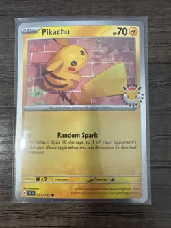 Pokemon Pikachu TCG Holo Card 051/162 Pokemon Day Stamped Promo NM - Image 1