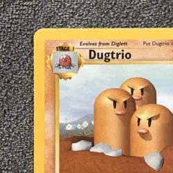 Dugtrio 19/102 LP - Base Set Unlimited Rare Card - Vintage WOTC Pokemon TCG - Image 3