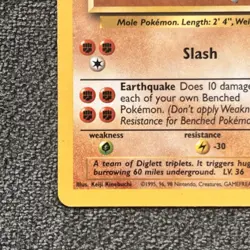 Dugtrio 19/102 LP - Base Set Unlimited Rare Card - Vintage WOTC Pokemon TCG - Image 5