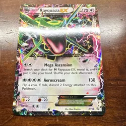 OVERSIZED JUMBO Rayquaza 2015 EX XY66 Promo Pokemon TCG Card - Image 1
