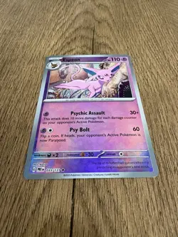 Pokemon Espeon 033/131 Sv: Prismatic Evolutions Rare Holo Pokeball Card - Image 2