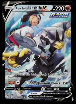 Pokemon Card - Rapid Strike Urshifu V Brilliant Stars Trainer Gallery TG20/TG30 - Image 1