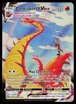 Pokemon Card - Centiskorch VMAX Lost Origin Trainer Gallery TG15/TG30 Holo - Image 1