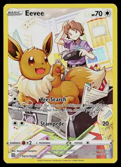 Pokemon Card - Eevee Brilliant Stars Trainer Gallery TG11/TG30 Holo - Image 1