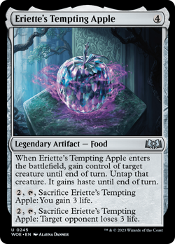 Eriette's Tempting Apple #245 | Near Mint | Wilds of Eldraine WOE | Magic MTG - Image 1