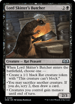 Lord Skitter's Butcher #99 | Near Mint | Wilds of Eldraine WOE | Magic MTG - Image 1