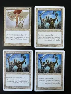 MTG- Glorious Anthem x4 (3x 7th Edition, 1x Urza's Saga) - Image 1