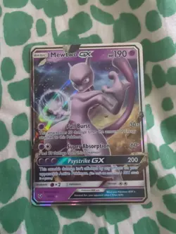 Pokemon Mewtwo GX 39/73 Shining Legends Ultra Rare Holo Card Near Mint Condition - Image 1