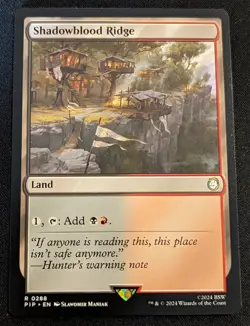 MTG - Shadowblood Ridge - Universes Beyond: Fallout - Pack Fresh!! - Image 1