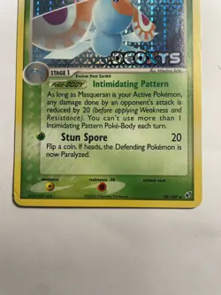 Masquerain 39/107 Reverse Holo Stamped Pokemon EX Deoxys 2005 TCG Era Card HP - Image 3
