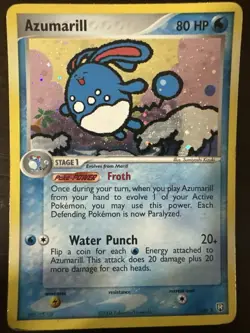Pokemon Azumarill Holo Rare Card 1/109 NM Condition - Image 1