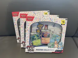 Pokemon TCG Scarlet & Violet 151 Poster Collection New Sealed 3 Boxs 820650853166 - Image 1