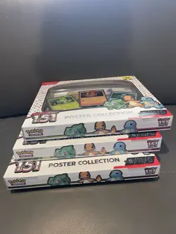 Pokemon TCG Scarlet & Violet 151 Poster Collection New Sealed 3 Boxs 820650853166 - Image 2