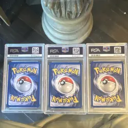 Pokemon TCG 3 Graded Holo Cards Alakazam Dark Alakazam Sabrina's Alakazam 2000 - Image 2