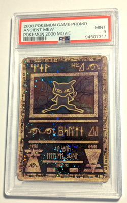 2000 Pokemon Ancient Mew PSA 9 GEM MINT Pokemon Movie Promo Shiny Holo Card - Image 1