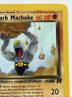 DARK MACHOKE 1st Edition Pokemon # 40/82 Team Rocket Set WOTC Vintage 2000 - Image 3