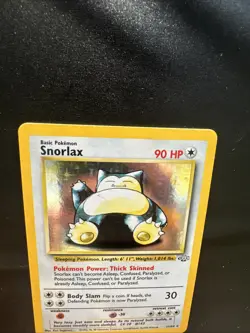 Pokemon TCG Snorlax Holo Card Jungle Set, Unlimited Rare, Card 11/64 LP - Image 3