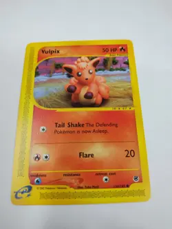 MINT Pokemon TCG Vulpix 136/165 Expedition Base Set Common Regular English 2002 - Image 1