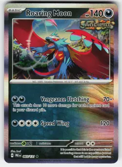 Roaring Moon 065/131 Holo SV: Prismatic Evolutions Pokemon Reverse Holo NM - Image 1