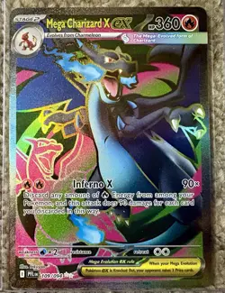 Mega Charizard X ex 109/094 PFL Phantasmal Flames Pokemon - NM - Image 1