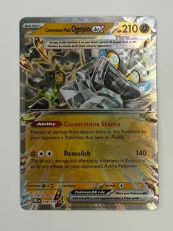 Cornerstone Mask Ogerpon ex 058/131 Double Rare Prismatic Evolutions Pokemon NM - Image 1