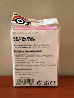 Mythical Mew Deck Box - Official Pokemon Center Product - NEW & SEALED! - Image 4