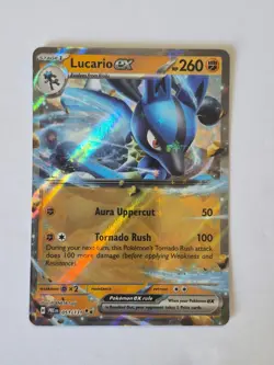 Lucario ex 051/131/131 Holo Double Rare SV: Prismatic Evolutions Pokemon Holo NM - Image 1