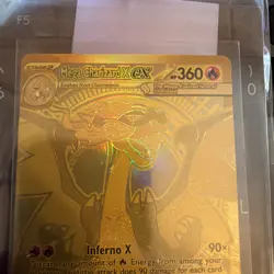 Pokemon Mega Charizard X EX Mega Hyper Rare Holo 130/094 Phantasmal Flames - Image 3