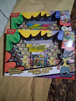 Pokemon Ascended Heroes Premium Poster Collection Mega Lucario/Gardevoir Bundle - Image 1