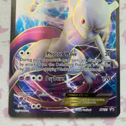 Pokemon TGC Mewtwo XY125 & Mew XY126 Full Art Promos 2 Card Lot - Image 4