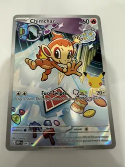 Pokemon TCG Chimchar 041 Promo First Partner Illustration Collection Series 1 - Image 1