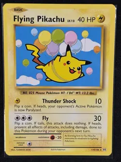 Pokemon - Flying Pikachu 110/108 - XY Secret Rare - NM - Image 1
