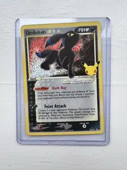 Pokemon Umbreon Star Holo 70 HP 17/17 Celebrations Classic Collection - Image 1