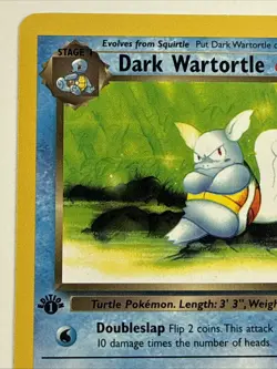 Dark Wartortle 1st Edition 46/82 Team Rocket Regular Pokemon TCG - Image 2