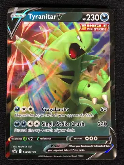 Pokemon Tyranitar V SWSH109 Ultra Rare Holo (NM) - Image 1