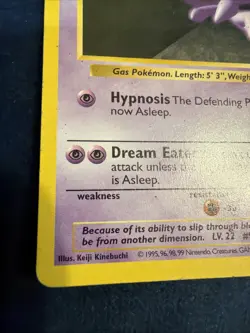Haunter 029/102 Base Set Shadowless WoTC Vintage Pokemon - Image 5
