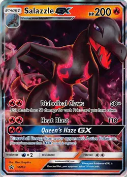 Salazzle GX - SM63 Holo Promo Sun & Moon Promo Pokemon Near Mint - Image 1
