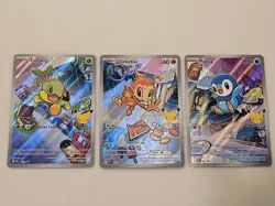 Pokemon First Partner Illustration Collection Series 1 Sinnoh Starters MEP 40-42 - Image 1