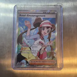 Pokemon TCG 114/088 Perfect Order Holo Rare Rosa's Encouragement Near Mint Card - Image 1