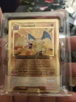 Pokemon Celebrations Gold Metal Charizard Card 4/102 Ultra Premium Collection - Image 1