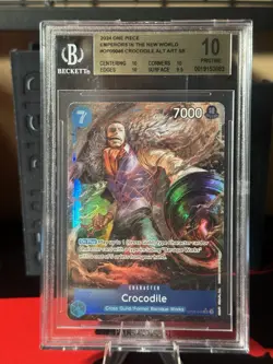 2024 One Piece Emperors In The New World Crocodile Alt Art #046 BGS 10 - Image 1