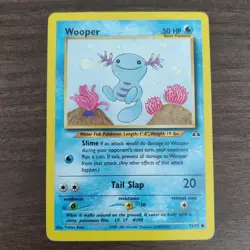 Wooper 71/75 - LP/MP Neo Discovery - 2001 Common Pokemon TCG Card - Image 1
