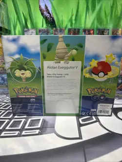 Pokemon GO TCG Trading Card Game: Alolan Exeggutor V Box - 4 Booster Packs - Image 2