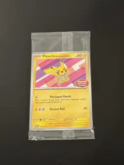 Pokemon Berkemeja Flower pink Promo Pikachu's Indonesia journey Card 190/SV-P - Image 1