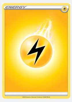 Lightning Energy SWSH01 Sword & Shield Pokemon Card in Protective Sleeve NM - Image 1