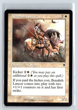 BENALISH LANCER - MTG Magic the Gathering Card - Invasion - Common - Image 1