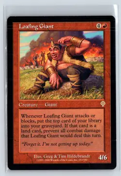 LOAFING GIANT - MTG Magic the Gathering Card - Invasion - Rare - Image 1