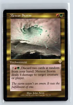 METEOR STORM - MTG Magic the Gathering Card - Invasion - Rare - Image 1