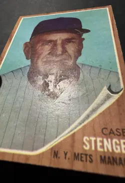 1962 Topps - Casey Stengel #29 New York Mets HOF - EX Condition - Image 3